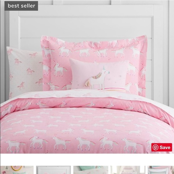 pottery barn unicorn bedding